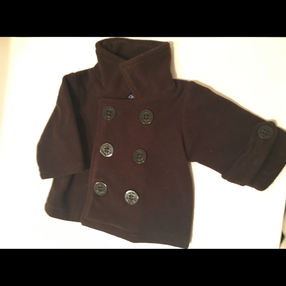 Goodlad  brown peacoat for baby boy